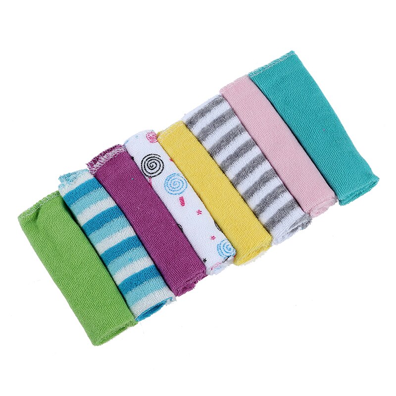 Baby face tvättmaskiner handdukar bomullsduk tvättduk 8 st/förp