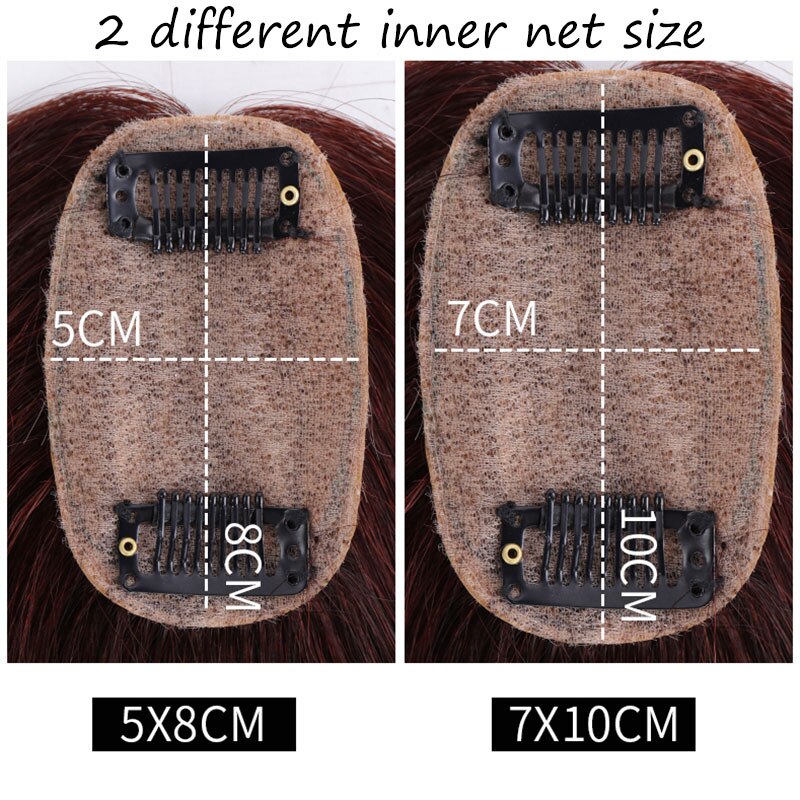 Synthetic Straight Hair Extensions for Women Natural Color Top Closures Clip In Hair Extension Hairpieces MUMUPI