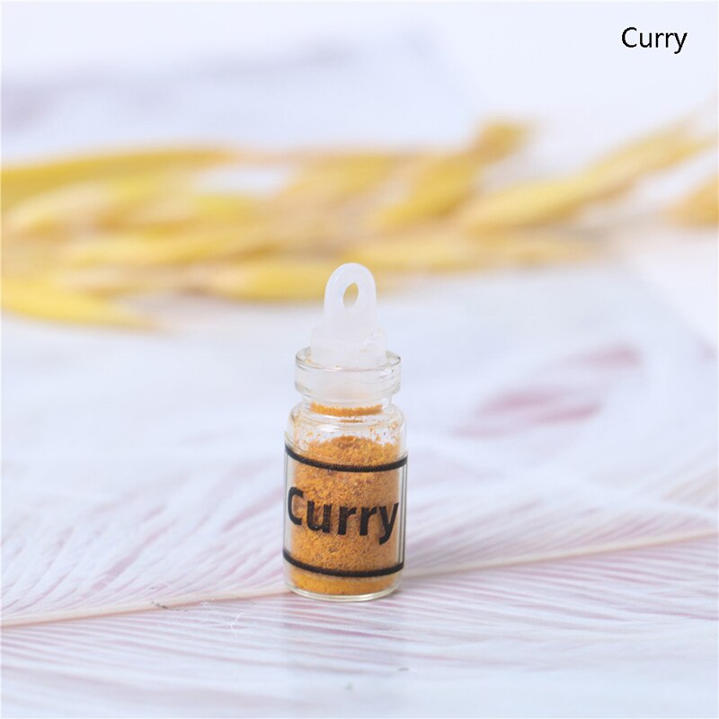 1Stck 1/12 Puppenhaus Miniatur Zubehör Mini Glas Gewürz Flasche Simulation Küche Lebensmittel Modell Spielzeug: D