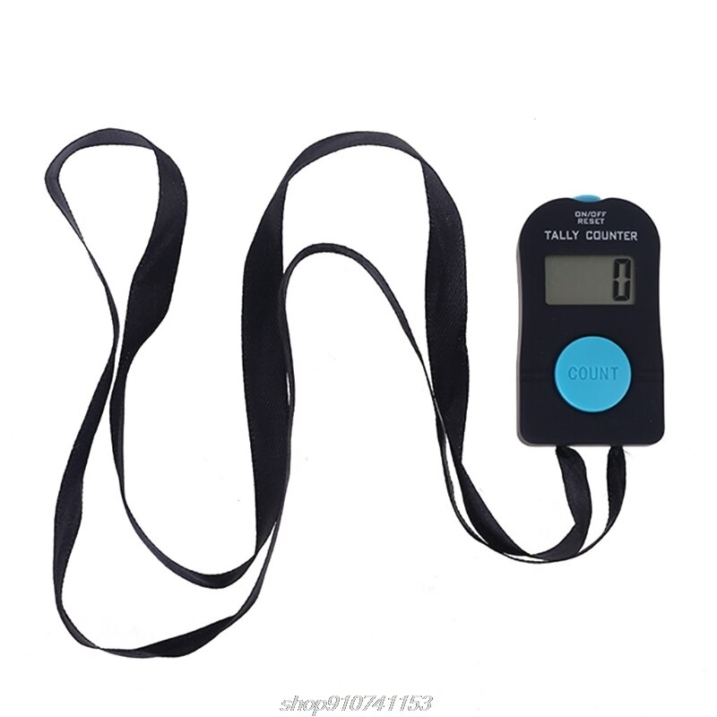 Portable 4-digit Digital Electronic Counter with Sound Manual Reset Tally Decompression Relaxation Finger Tool D01 20