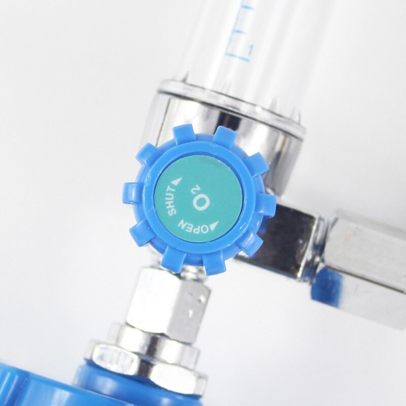 Oxygen Pressure Regulator O2 Pressure Reducer Gauge Meter Flow Gauge