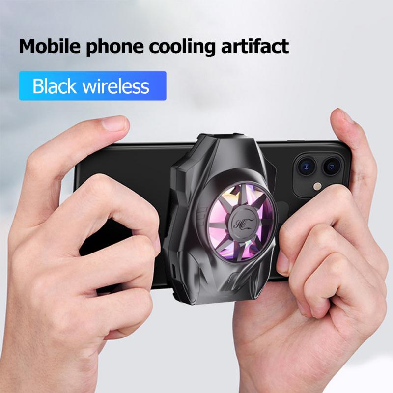 Radiador de teléfono AS03 para juegos, artefacto de refrigeración de teléfono móvil alimentado por USB, controlador de ventilador de refrigeración con Cable de alimentación: black