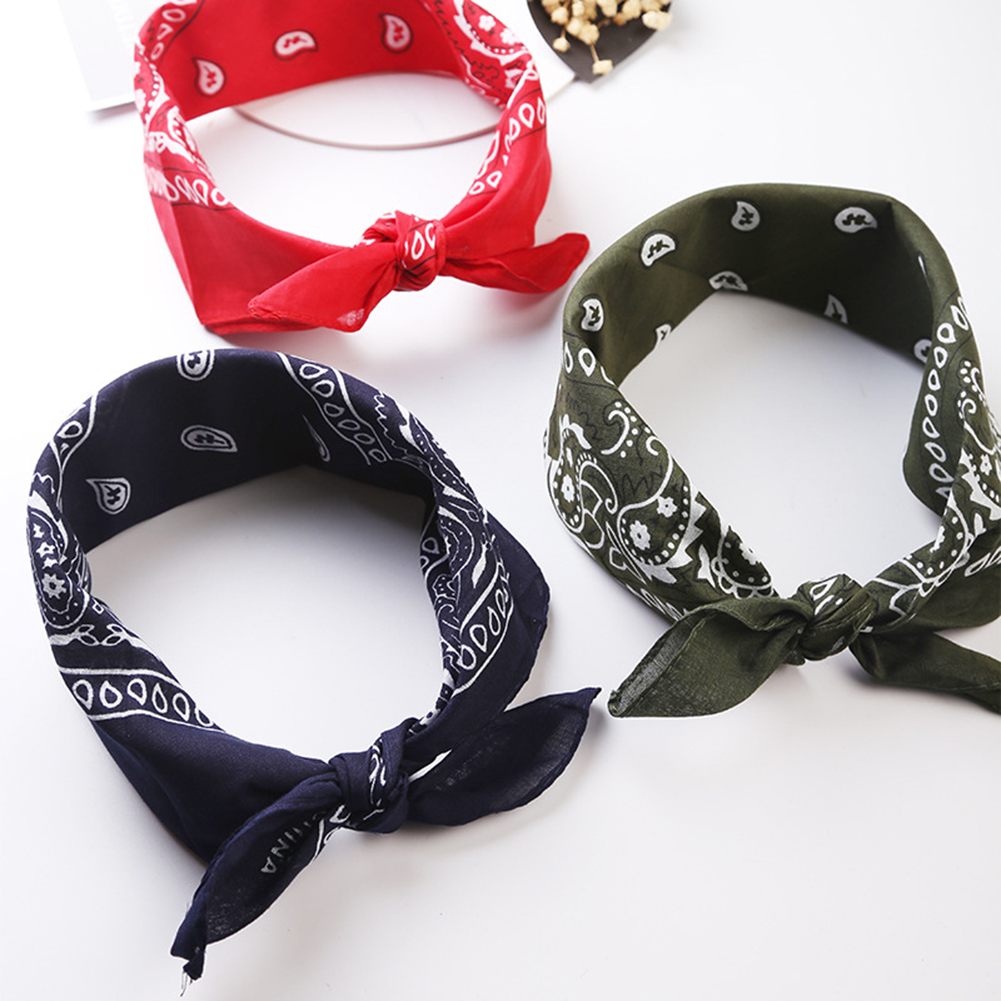 1pc- bands unisex hiphop rode bandana hoofddeksel haar nek sjaal bandana heren vierkante sjaals print zakdoek