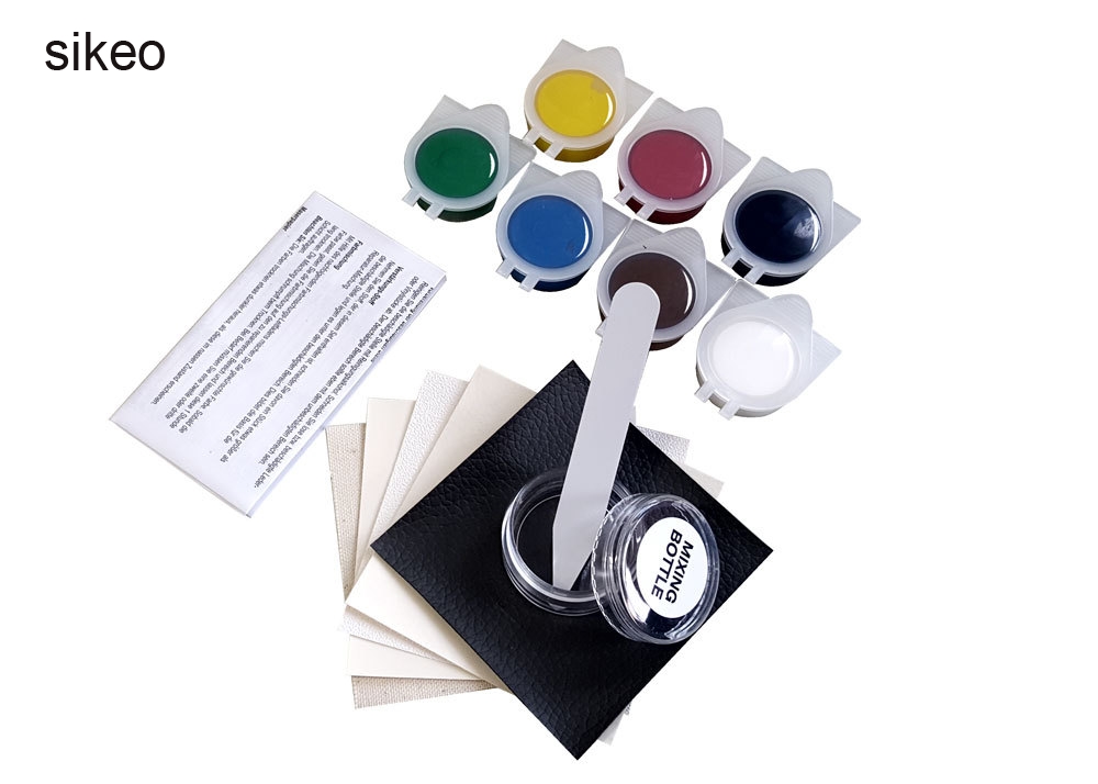 Sikeo handige leer reparatieset autostoel bank jassen gaten krassen scheuren geen warmte vloeibare leer vinyl reparatieset