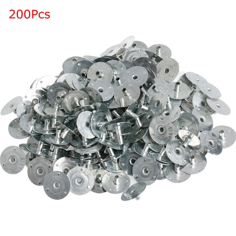 100/200 stk. stearinvæg metalunderstøttende vægtapper sølv til stearinlysfremstilling