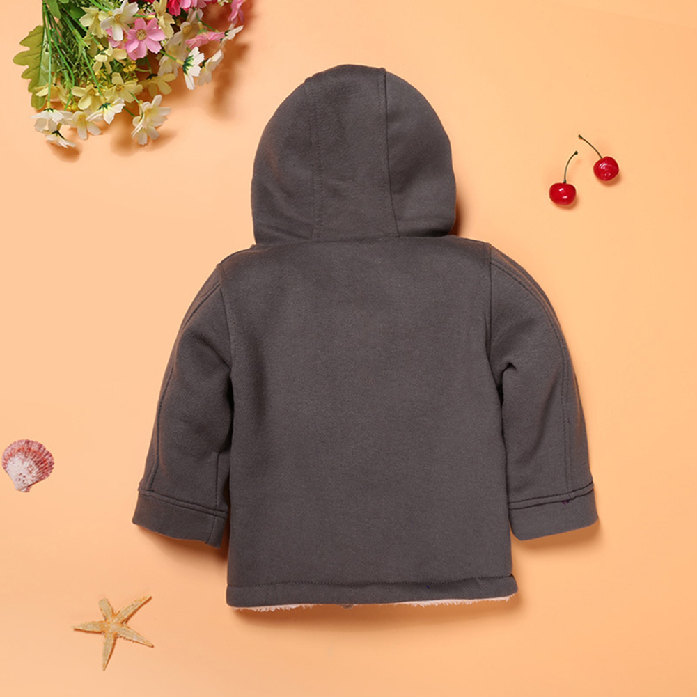 Winter Warm thick Baby Boys Kids Hooded Coat Cotton Zipper Hooded Cotton Jacket Clothes Outerwear Duffle Winter Warm Coat