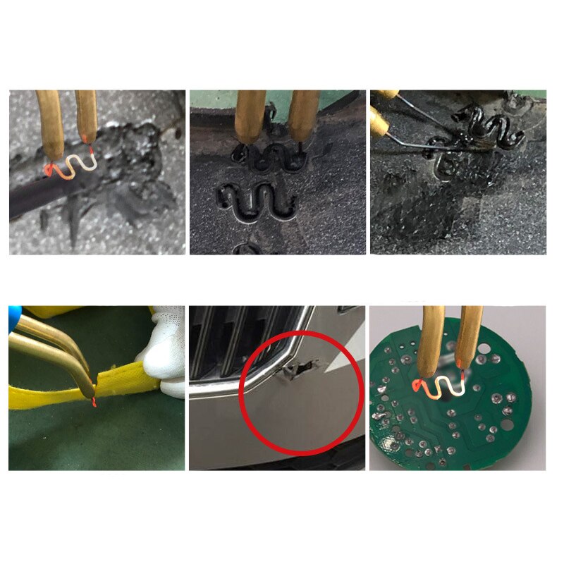 Auton puskuri muovihitsaus auto korin korjaustyökalu nitojakone 0.6mm 0.8mm niitiä