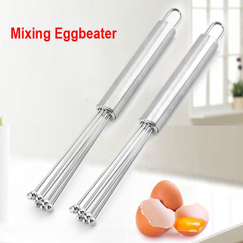 1 st drinkvisp mixer äggvisp rostfritt stål äggvispar köksredskap handäggmixer matlagning foamer wisk cook mixer