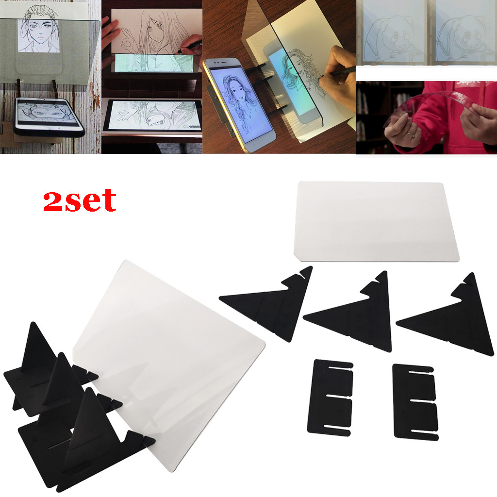 Paint Board Learn Paint Optical Drawing Board Sketching Tool Painting Artifact Sketching Kit Painting Projection Board #C: B