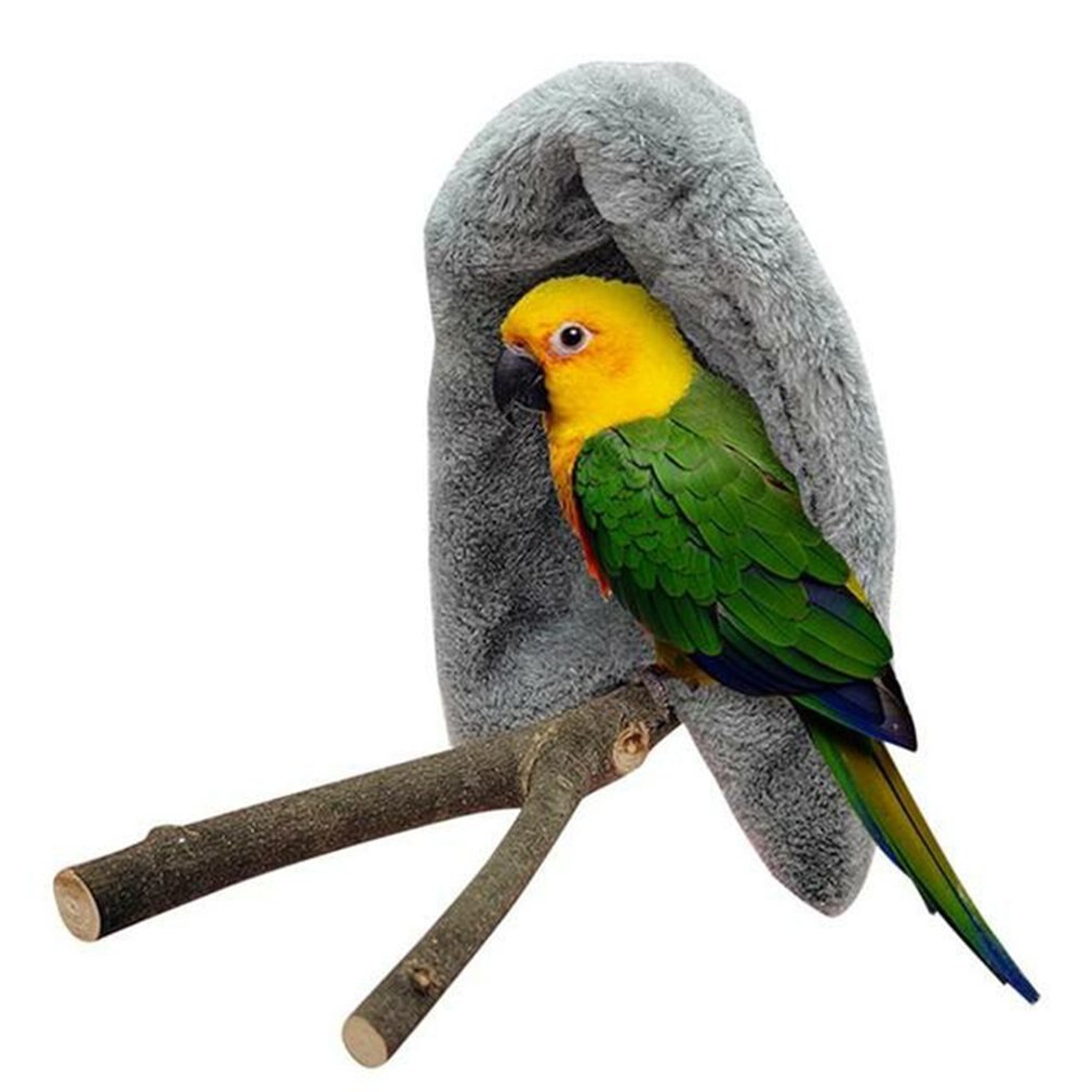 Mantas de lana para pájaros, cómoda, esquina, jaula para loros, choza, Nido de Pájaro cálido, casa, cama, hamaca colgante, juguete