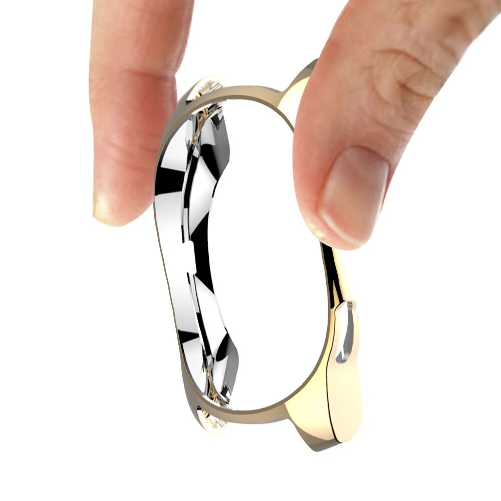 Cover for Samsung Galaxy Watch 42mm SM-R810 Shock-proof Scratch-resistant TPU Protective Case for Samsung Watch 42mm Smartwatch: Gold