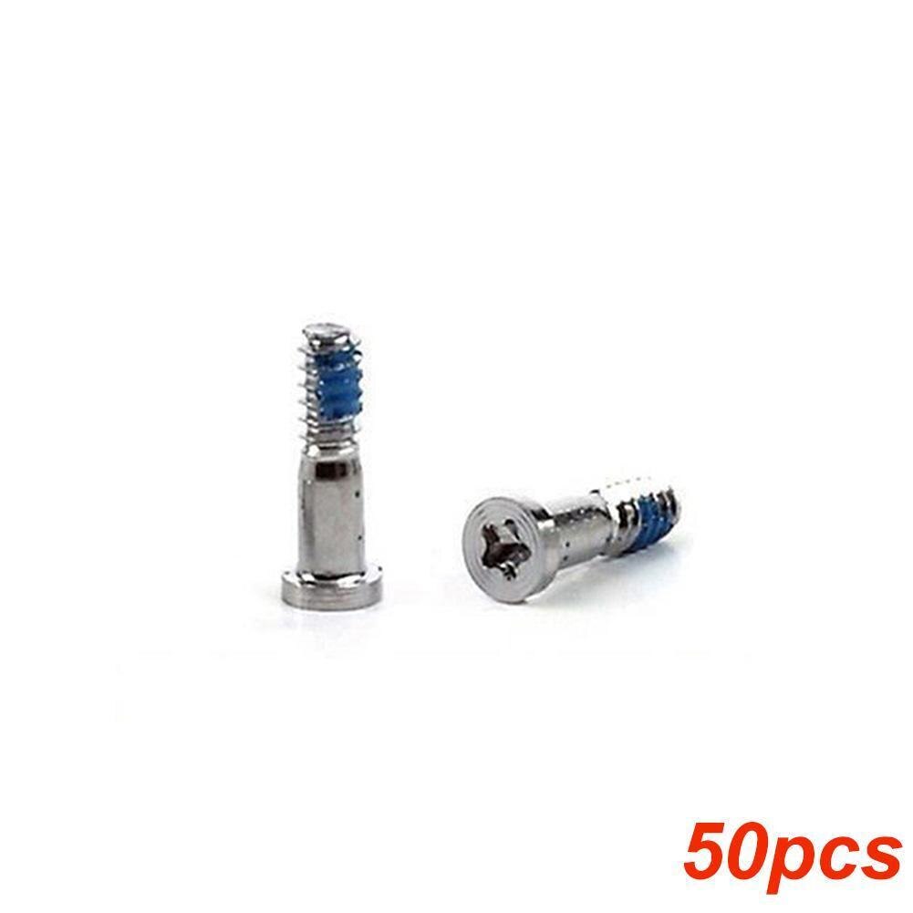 50 Pièces/ensemble Blanc Argenté Pour 6 Génération 4.7 Écran à Cinq branches Vis Queue Couverture D'étoile De Fond Vissé À Vis Arrière B3X3