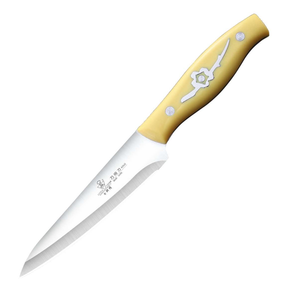 Pequeño utensilio de cocina para Chef, cuchillo de hoja fija afilada, cortador de verduras Tang completo, accesorios de utensilios para cocina hechos a mano