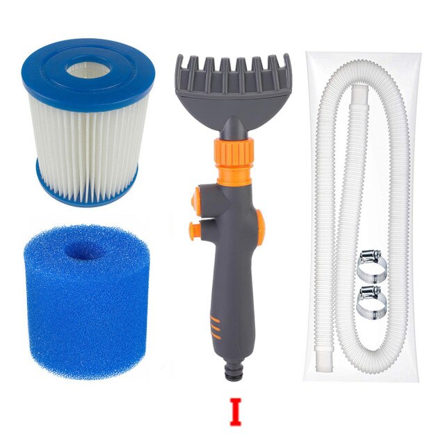 Juego de Herramientas de filtro para piscina, accesorio abrazadera de agua, limpiador: Type I