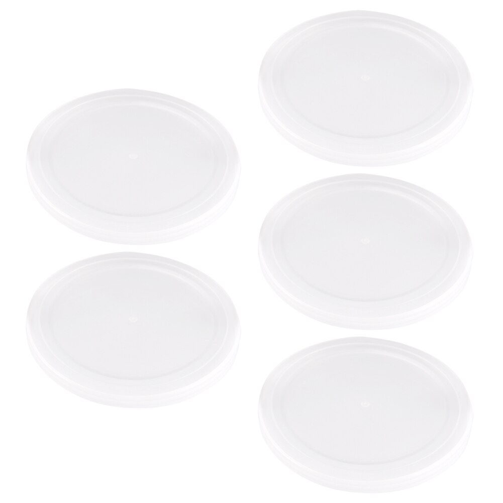5pcs Reusable Food Storage Tin Cover Cans Lids Round Dog Cat Canned Lid Fresh Keep Dustproof Lids Pets Kitchen Supplies: Default Title