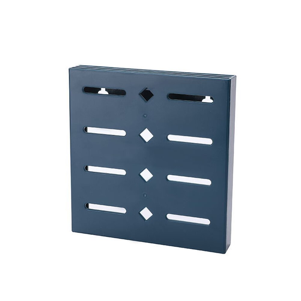 Desagüe de cocina Almacenamiento de cuchillos Adhesivo de pared contenedor organizador de cubiertos: Dark Blue