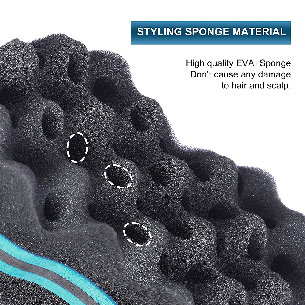 Strumenti ricci intrecciare spugna capelli bifacciale capelli ondulati torsione spazzola spugna naturale trecce laterali porose torsione riccioli cura messa in piega