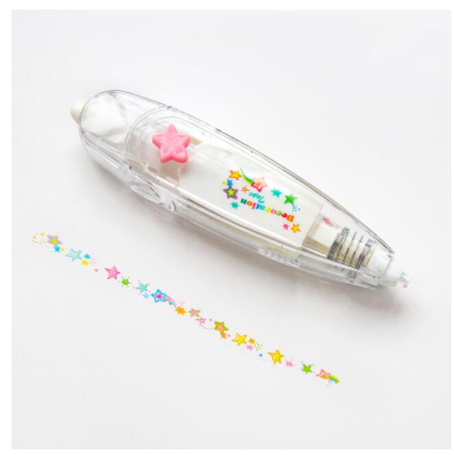 Cinta de corrección decorativa Kawaii de varios patrones, Corrector para diario, papelería, suministros escolares, accesorios: 14
