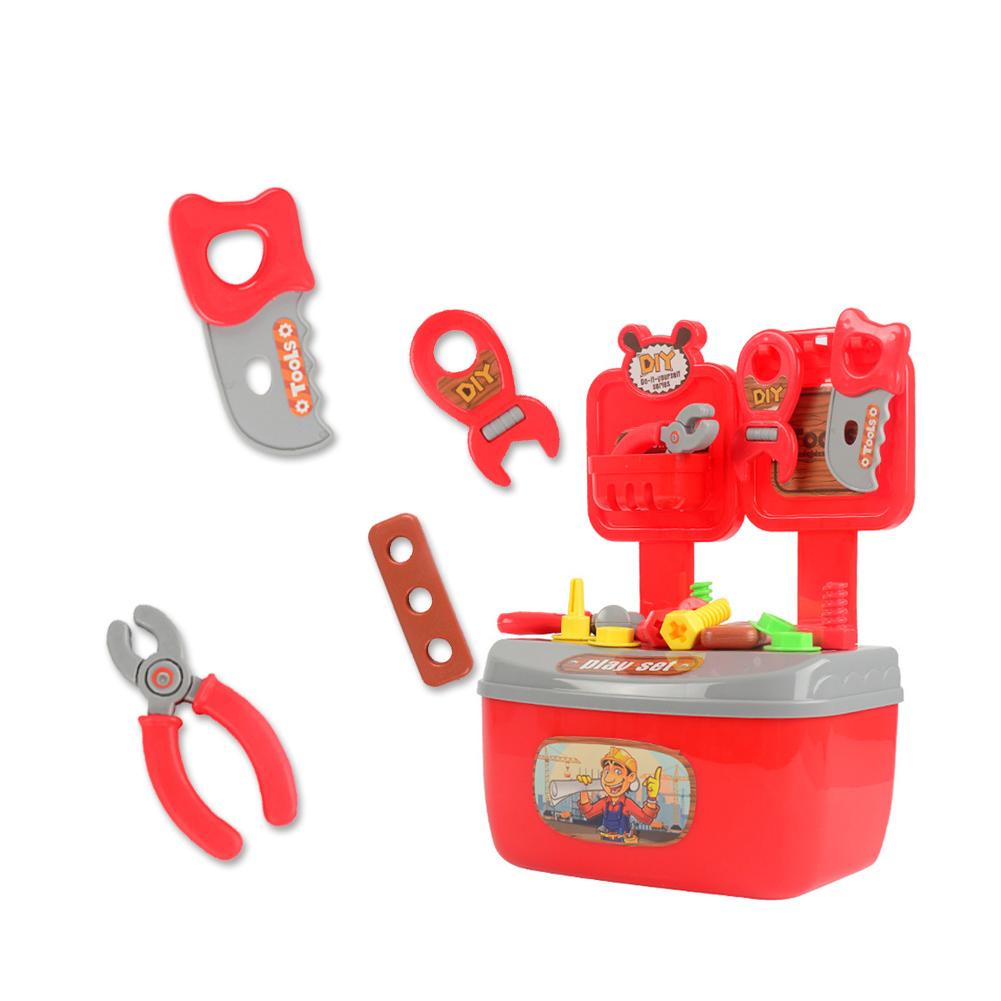 22pcs Children Simulation Repair Tool Box House Play Disassembly Educational Toy Exercise Practical Ability Color Cognition