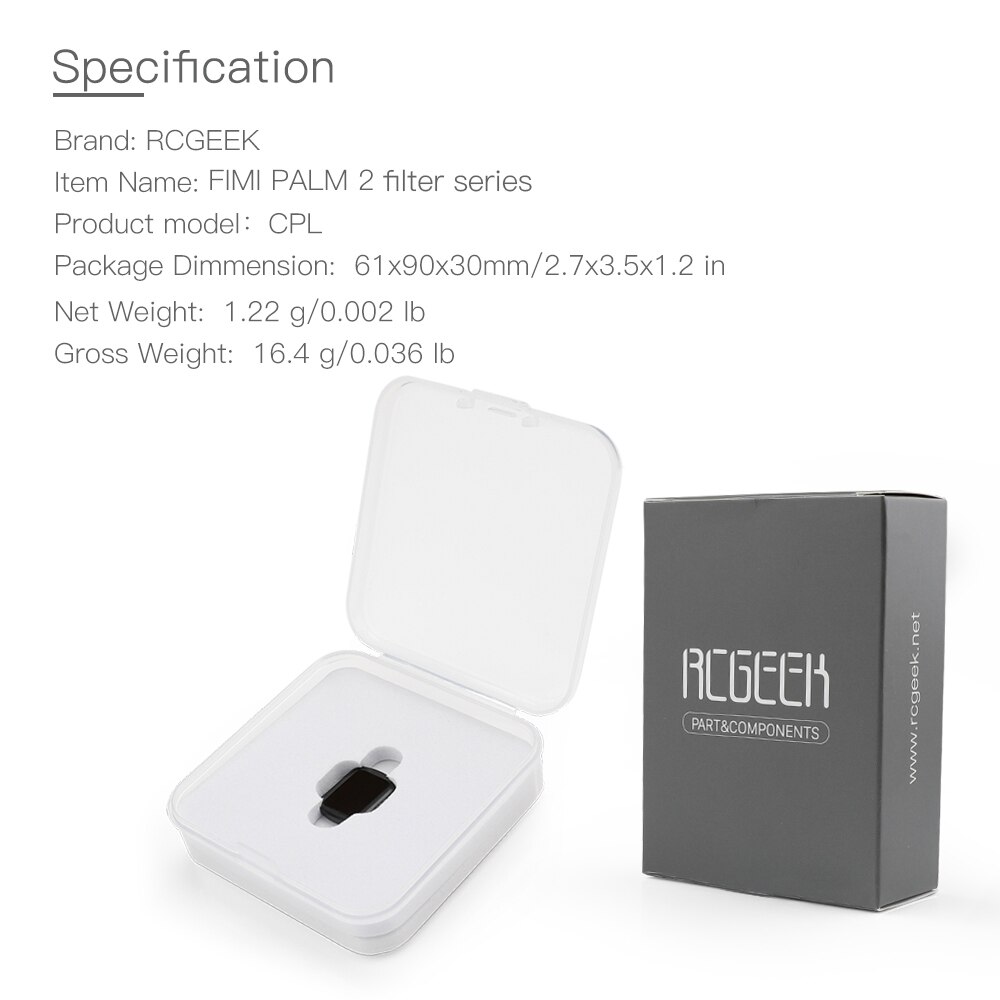 Filtro de lente FIMI PALM 2, Kit CPL NDPL para FIMI PALM 2, conjunto de filtros, cardán para cámara de acción de mano, accesorios para cámara