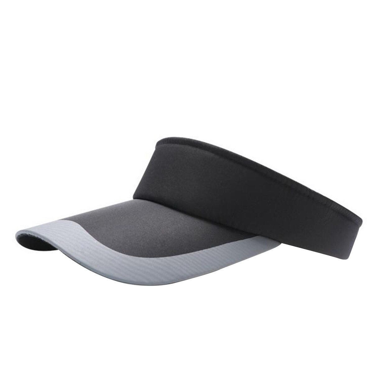 Kvinnor damer sport solskydd golf tennis baseball keps utomhus sommar strand toppad hatt: Svart