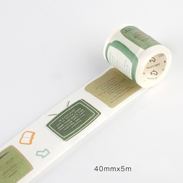 5 M filles Monologue série mignon Washi ruban de masquage Journal fournitures Scrapbooking papier stationnaire: 6