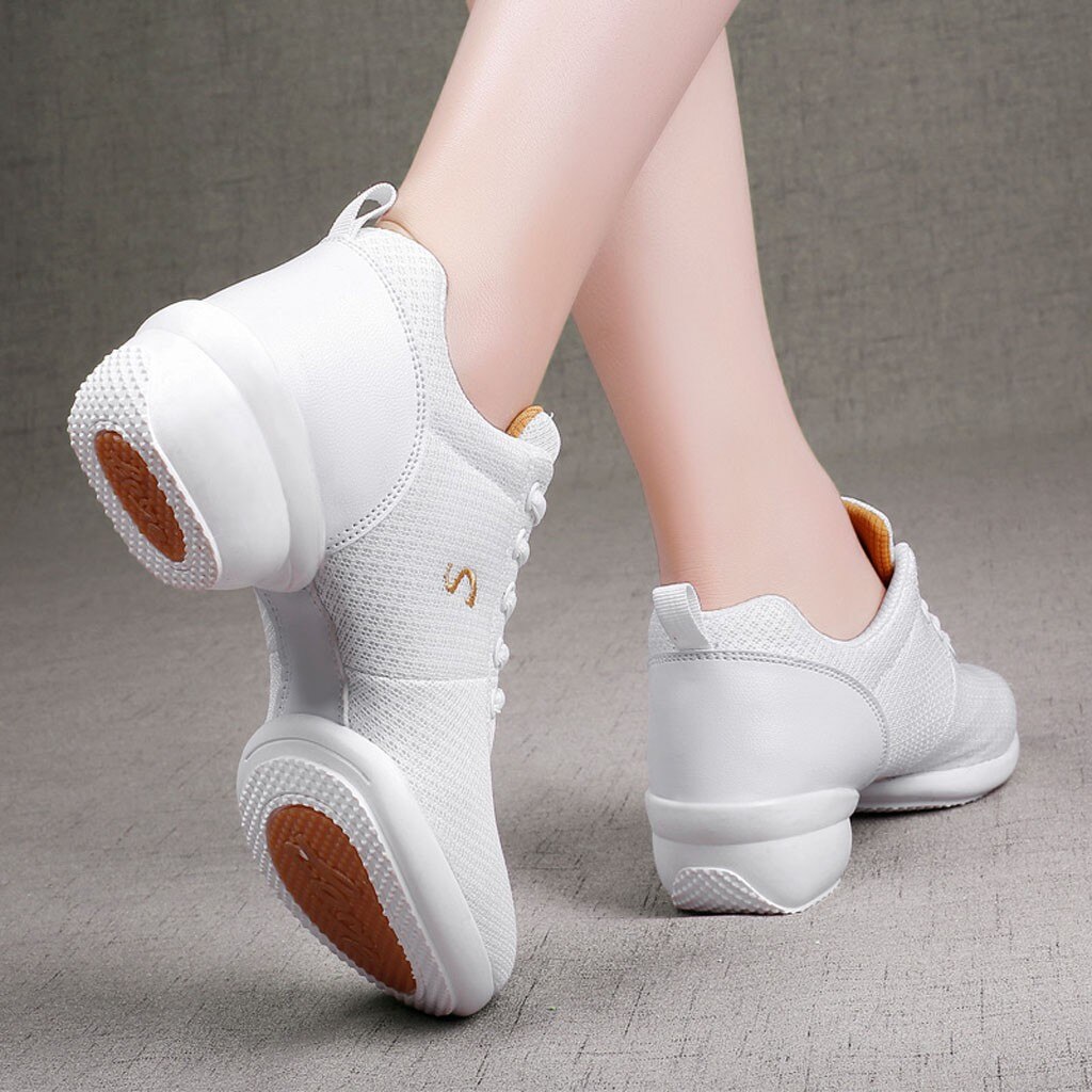 Dans Schoenen Voor Meisjes Sport Zachte Zool Adem Vrouwen Praktijk Schoenen Modern Jazz Dance Schoenen Sneakers # G3