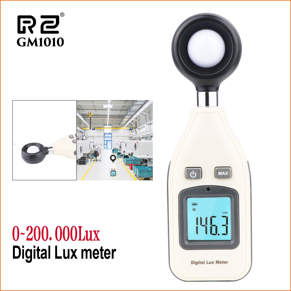 RZ Light Luxmeter Meters 0- 20000 digital Handheld Lux Meter Illuminometer Luminometer Photometer Lux/FC LM Tester