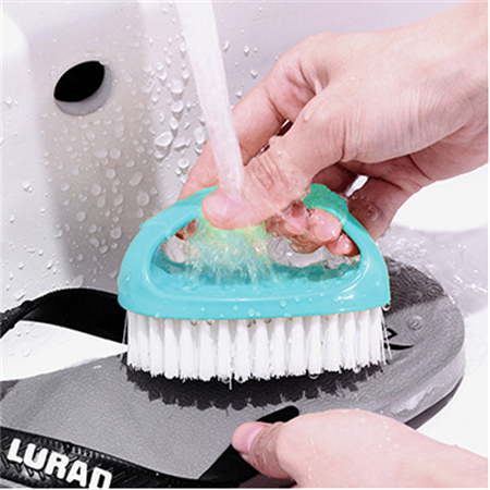 Kitchen Gadgets Candy Color Vegetable Fruit Cleaning Brush Home Laundry Brush Clothing Shoe Cleaning Brush Kitchen Accessories: Blue