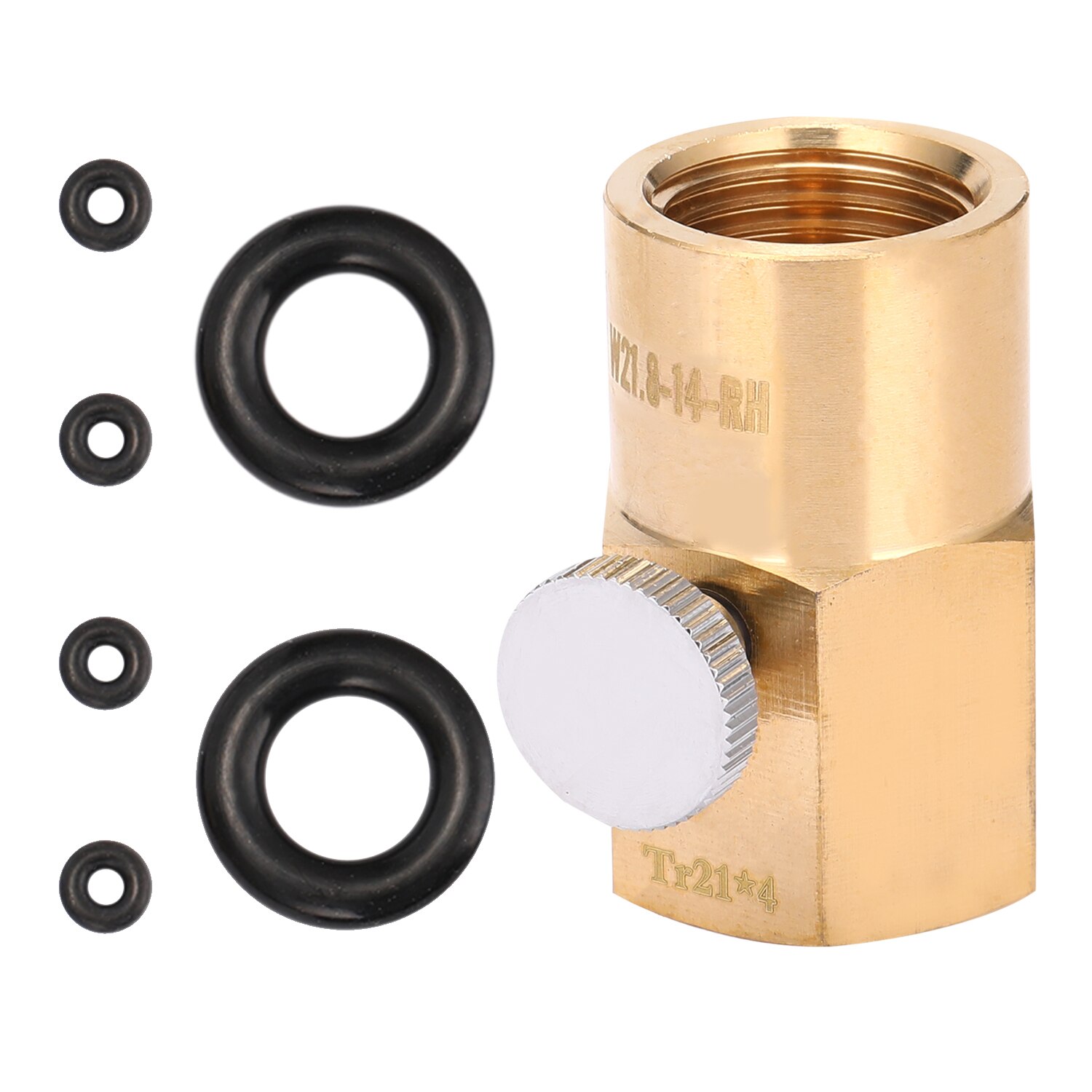 rote husholdning  co2 sylinder adapter sodavann flaske kontakt transformator ventil  tr21-4 til w21.8-14/  cga 320 valgfritt: Tr21-4 til w21.8-14
