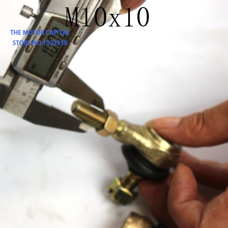 Ledkula u-led 10mm m10 metallkulhuvud dragstångsände passar 70cc 90cc 110cc 125cc 150cc 200cc 250cc atv quad 4- wheeler