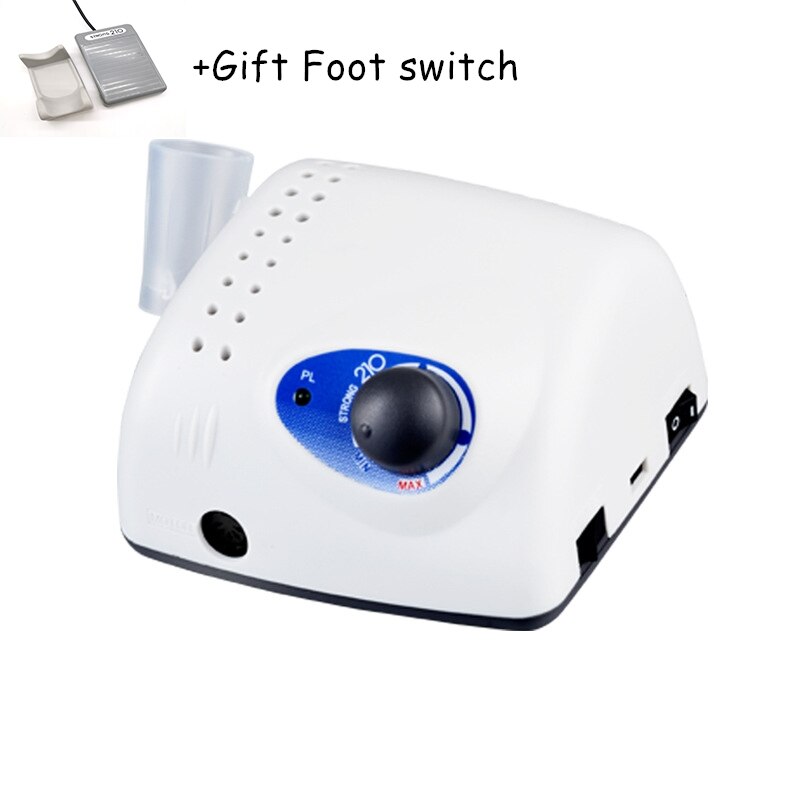 Strong 210 Marathon Power Control Box For Micromotor Handpiece 65W Manicure Pedicure machine Electric Nail Drill Pedal Equipment: strong 210 / US