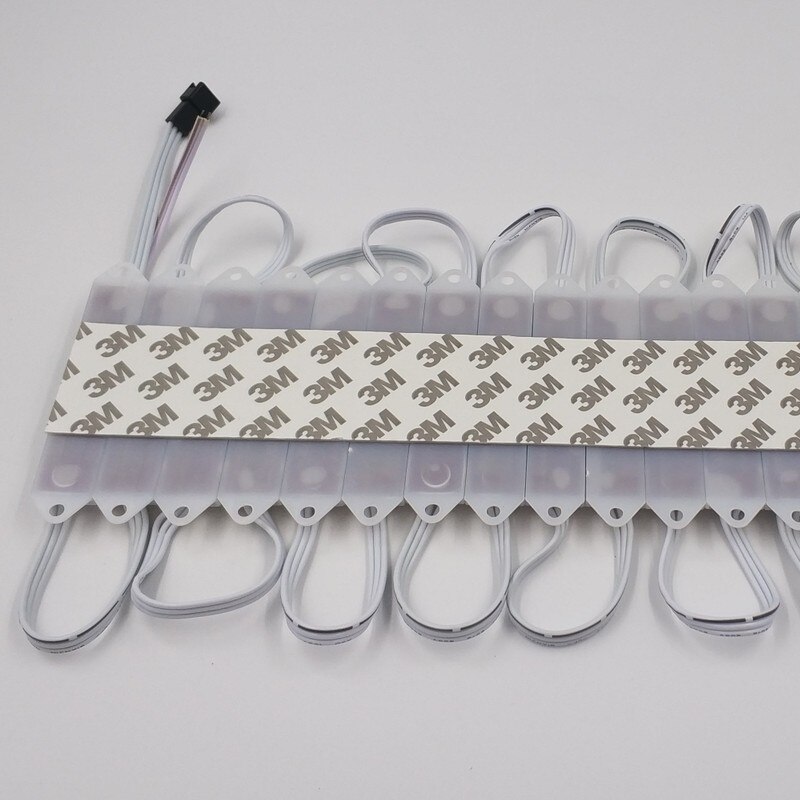 !20pcs/lot DC12V WS2811 LED pixel module 0.72w IP68 rated.white wire with JST/13.5mm/18.5mm/xconnect connectors