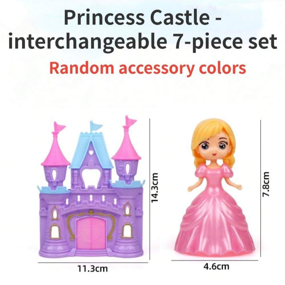 Cute Dog/Bear Pet Basket Family Toys, Dog Cage and Scene Playing Toys, Doll Play House Set - Imaginative Pretend Play Experience