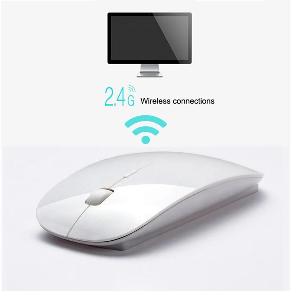 Slim 2.4G Wireless Mouse 1600 DPI Optical Mice USB Gaming Mouse Office Quiet Mouse Ergonomic Mice For PC Laptop Desktop