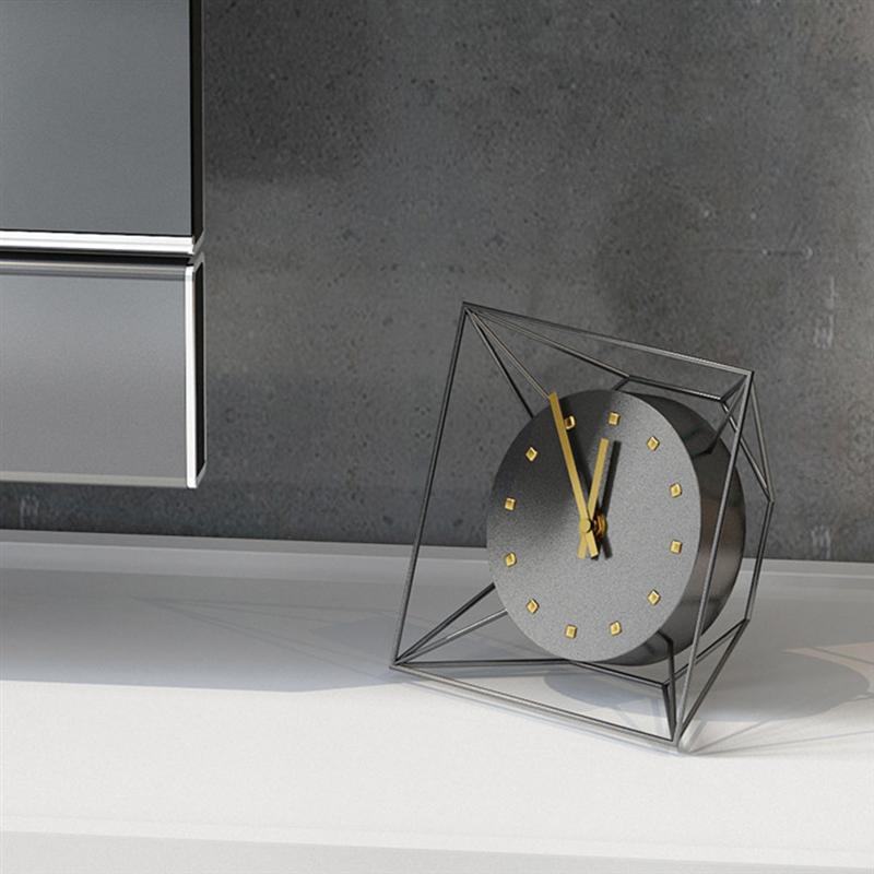 1Pc Tafel Klok Decoratieve Creatieve 3D Mute Horloge Muur Klok Voor Woonkamer Slaapkamer