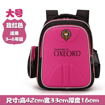 Orthopedische Kinderen Rugzak Schooltas Schooltas Schoudertassen Mochila Voor Tieners Kids Jongens Meisjes: rose red big