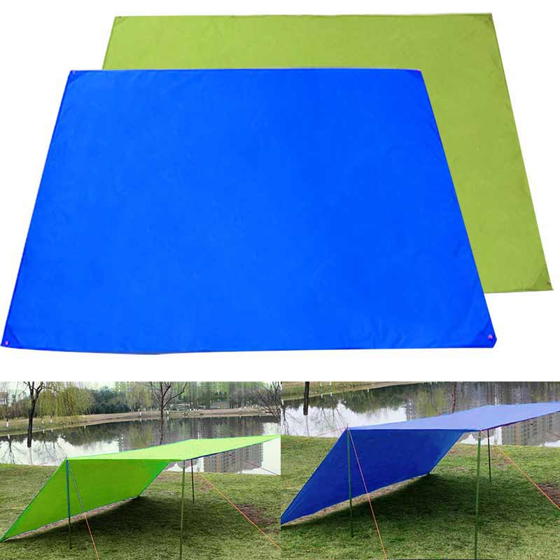 Tent Tarp Luifel Zonnescherm Regen Onderdak Strand Camping Picknick Pad Vochtbestendige Mat Hogard