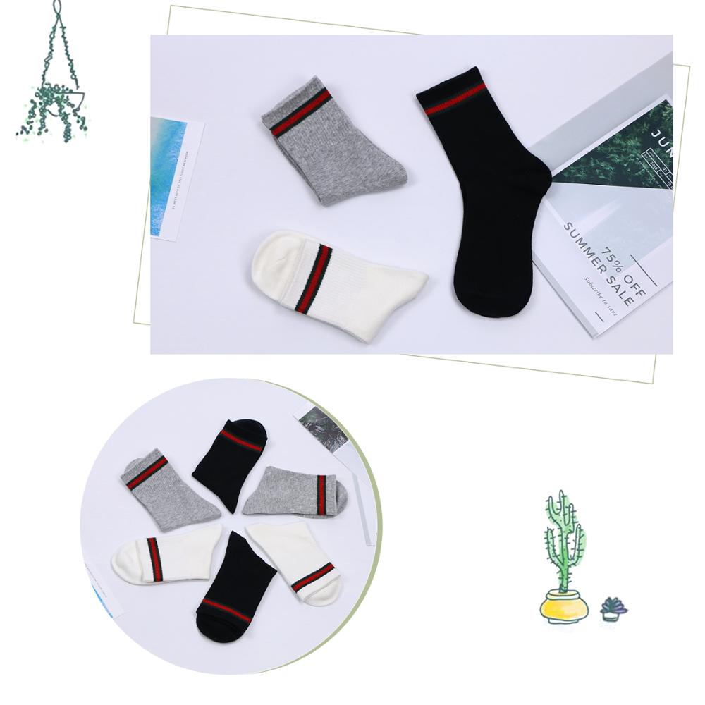 Gestreiften Baumwolle Socken Frauen Mädchen lässig Bequeme Socken Weibliche Kurze Socken 6 teile/los mischen Stil oben Socken einstellen