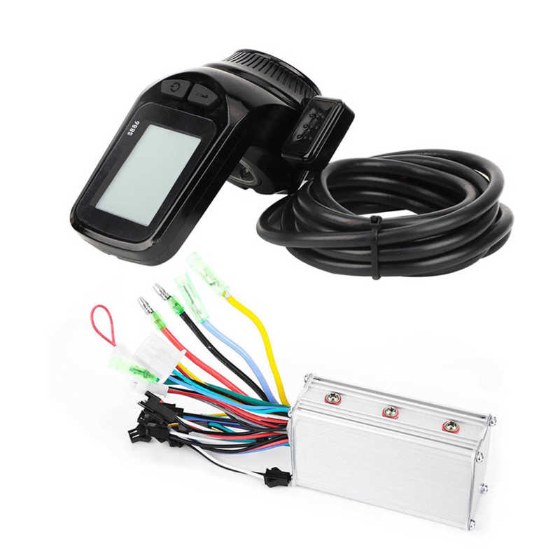 24V 36V 48V 60V 350W Electric Bike Motor Controller LCD Display Panel Set Electric Bicycle Scooter E-bike Brushless Controller: 48V 350W
