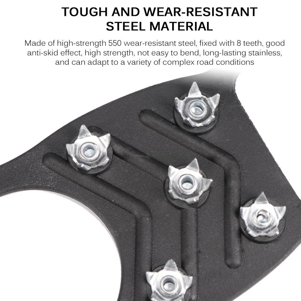 Ijs Grips Cleats Ijskrappen Winter Klimmen Ice Schoen Stijgijzers Studs Anti-Slip Sneeuw Ijs Klimmen Schoen Spikes Antislip schoenen Cover