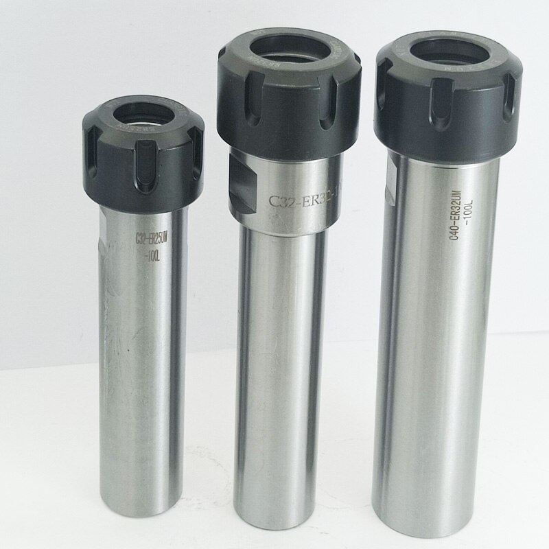 C32 C40 ER25 ER32 100L 150L 200L CNC elongated tool holder precision chuck extension rod of engraving machine lathe milling tool
