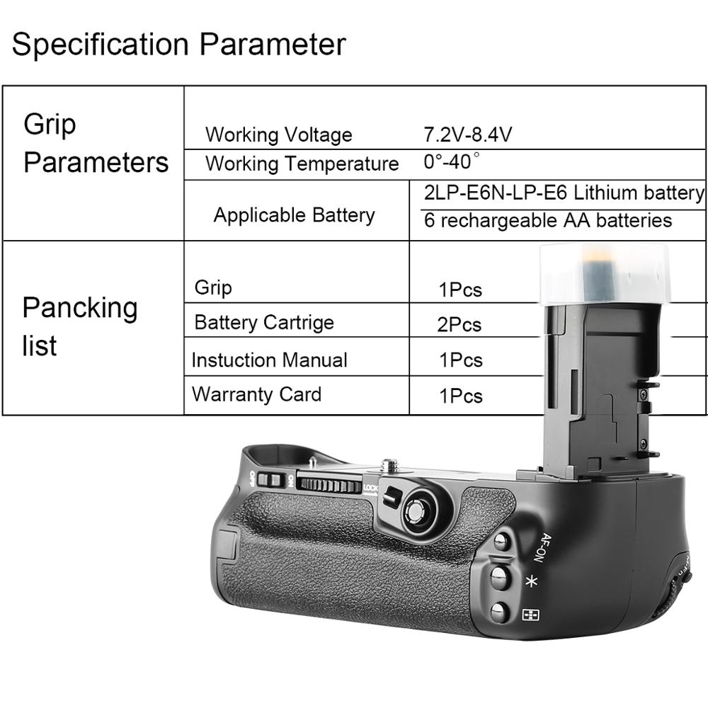 Meike MK-7D2 Battery Grip for Canon EOS 7D2 7D Mark II DSLR Cameras as BG-E16