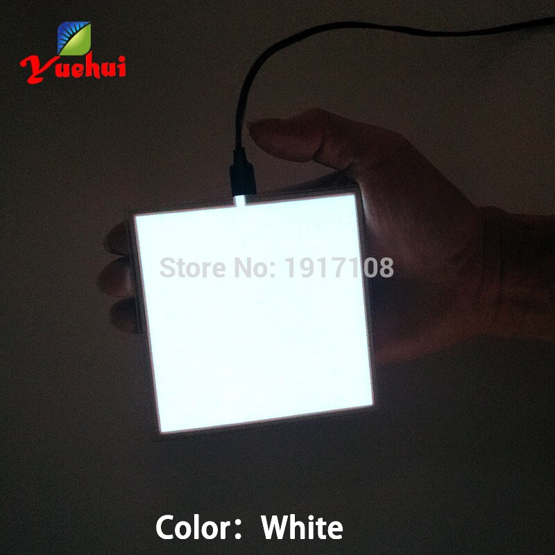 6colors for choosing10X10CM el sheet el panel el backlight for car,house,party,dispaly, Glow Party Supplies: White