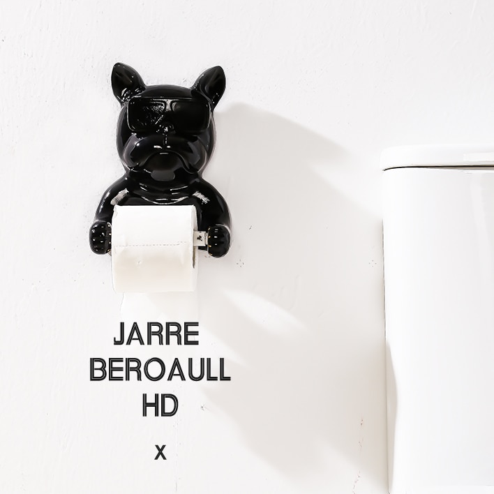 Lov hund hund toiletpapir håndklæde holder badeværelse hylde badeværelse væg hængende tissueboks rulle papir holder fri slag