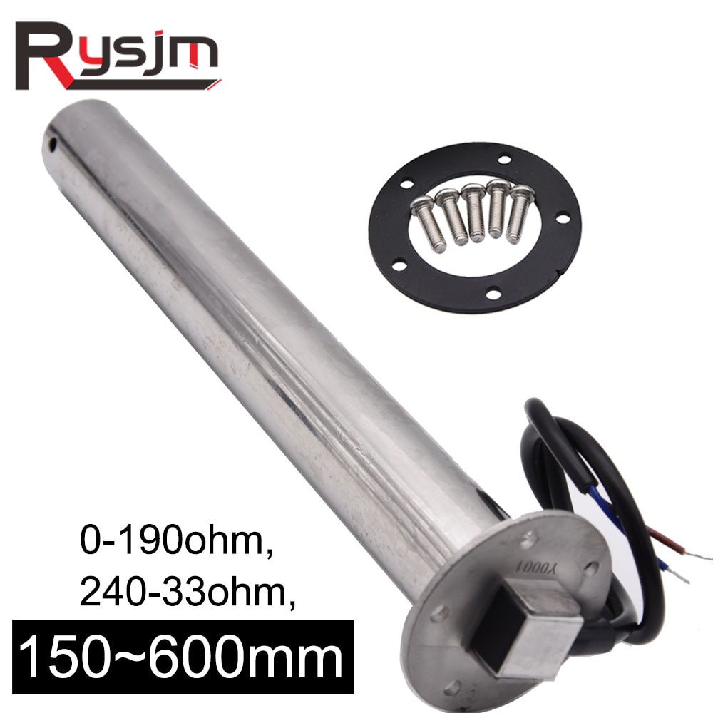 150mm ~ 600mm Abwasser eben Messgerät Sensor Marine Stiefel Auto Kraftstoff Absender Einheit Wasserstand messgeräte 0-190 240-33Ohm wasserstand anzeige
