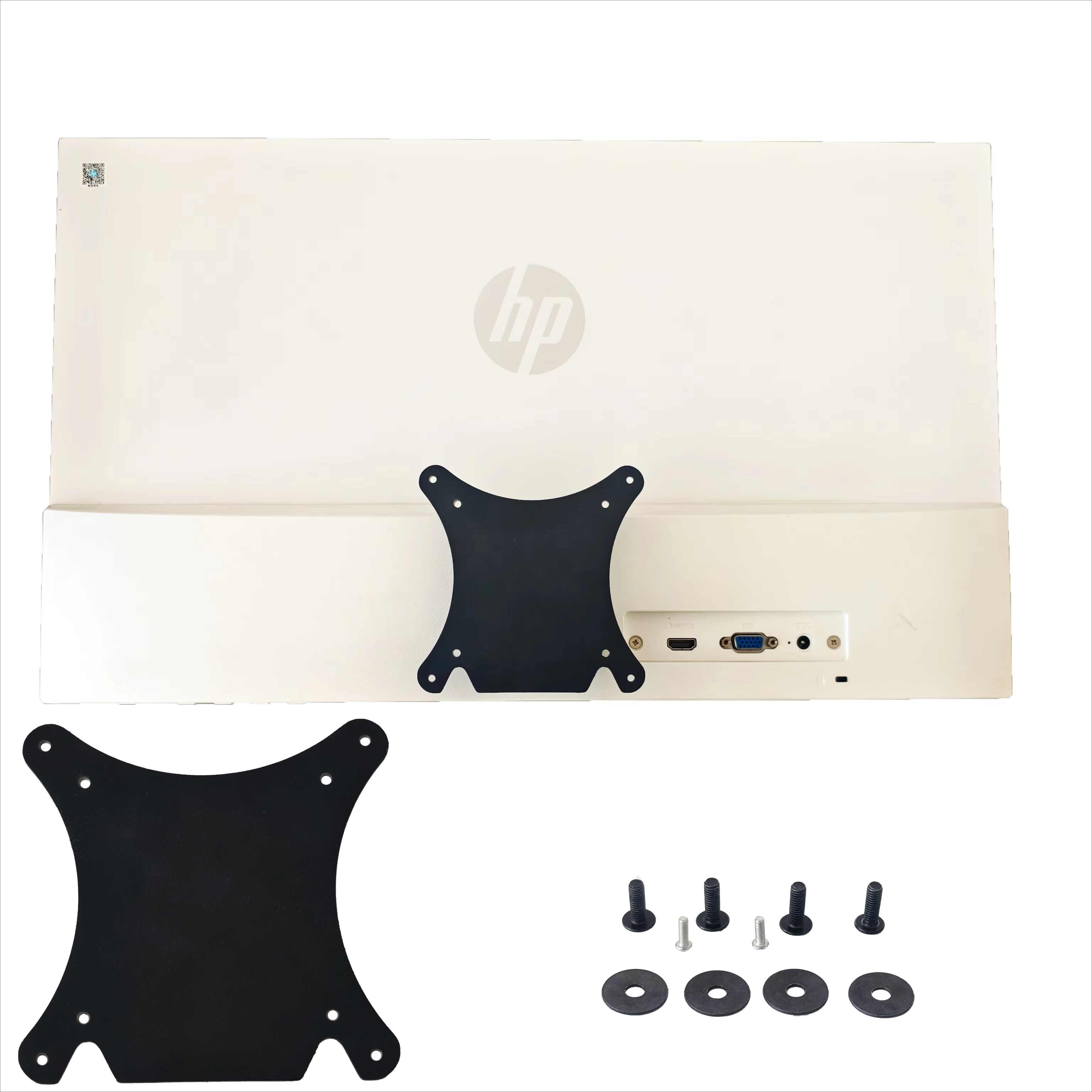 VESA Mount Adapter Compatible with HP 21.5 23 24 25 27 Inch 22f 23f 24f 25f 27f 27Q IPS LED Monitor Bracket Mounts to Arm / Desk