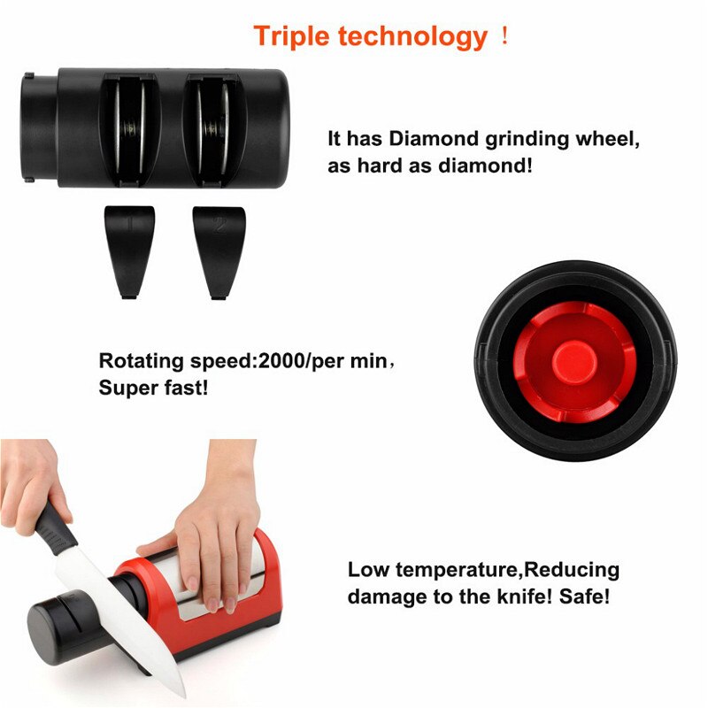 TAIDEA diamond wheel knife sharpener honing stone Angle guide Accessories Sharpen bar musat ABS kitchen tools