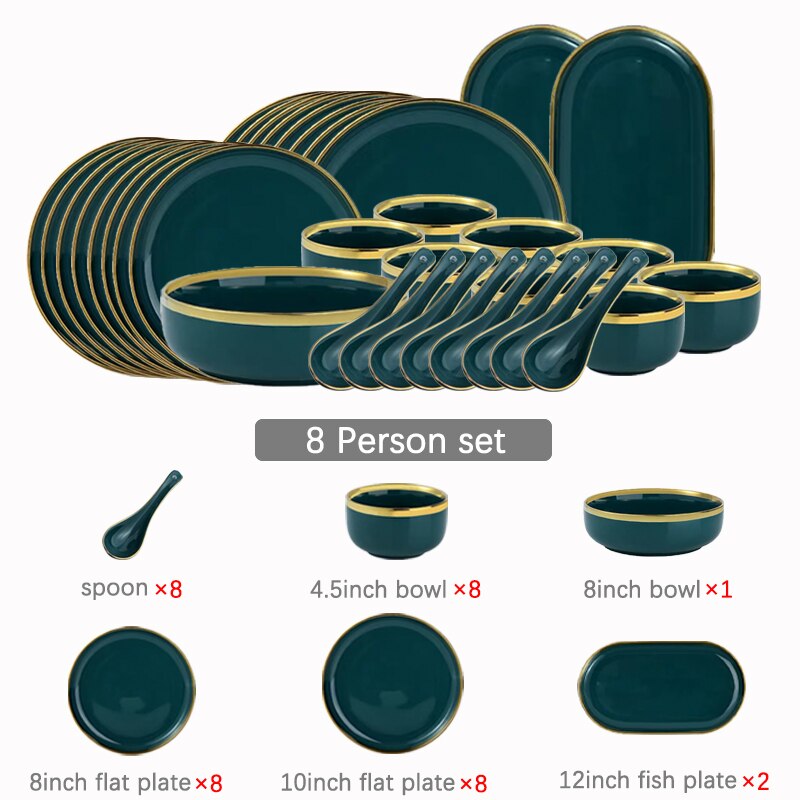 Ceramic plate tableware set plate set salad soup bowl plate bowl restaurant hotel vajilla bone china serving platter plates