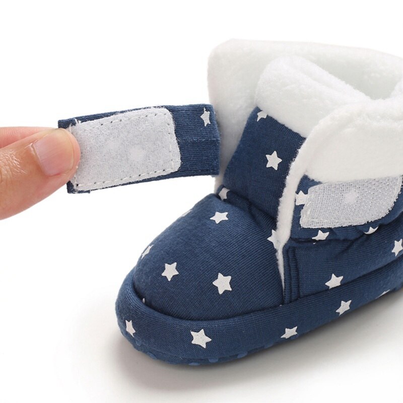 hiver bébé filles chaussures étoile semelle souple hiver Bootie chaussures hiver chaussures de démarrage 0-18M